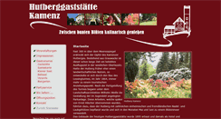 Desktop Screenshot of hutberggaststaette-kamenz.de