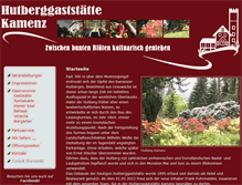 Tablet Screenshot of hutberggaststaette-kamenz.de
